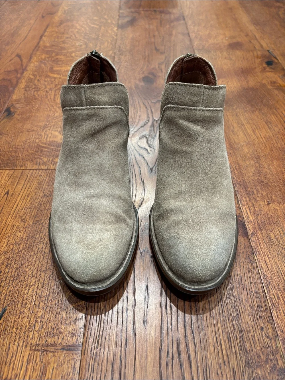 Born Women’s Suede Ankle Bootie - Taupe